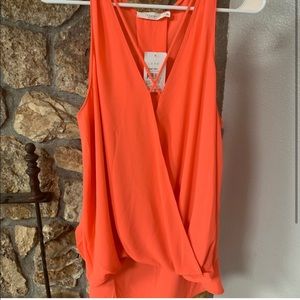 Lush orange tank top